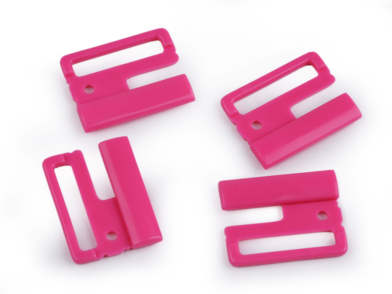 Plavkové zapínání šíře 25 mm plastové, barva 4 pink