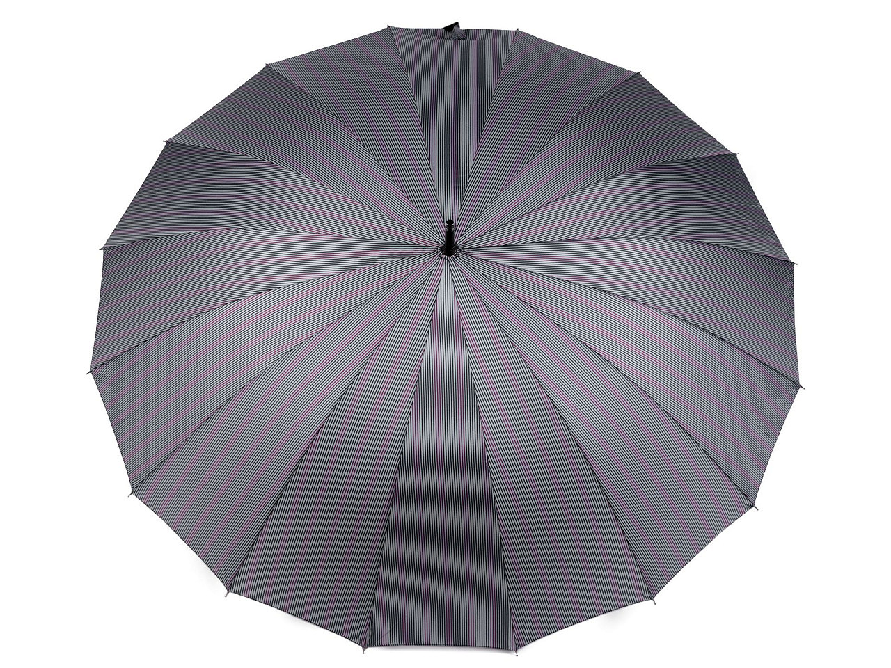 Velký rodinný vystřelovací deštník, barva 1 šedá světlá proužky