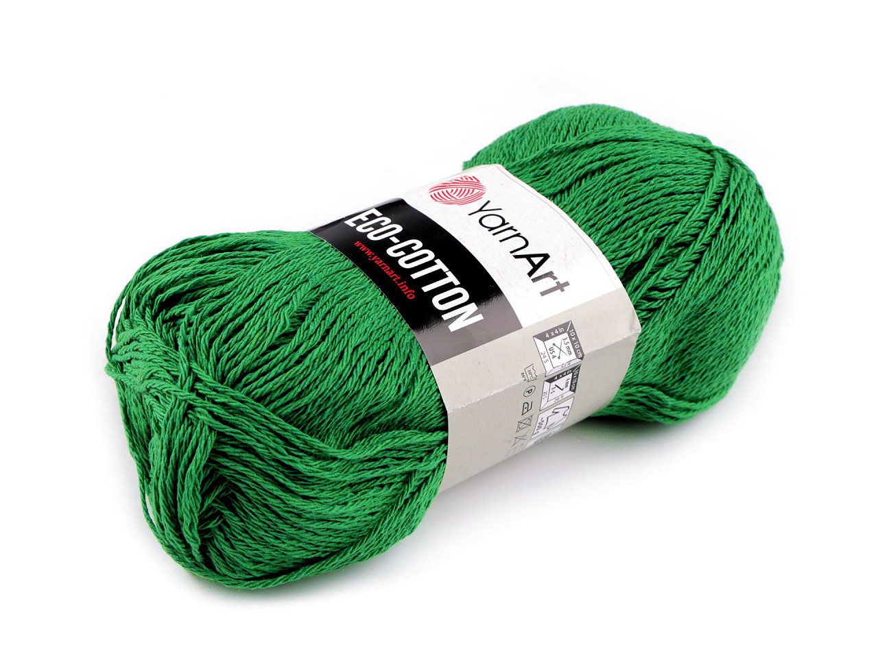 Pletací příze Eco-Cotton 100 g, barva 11 (767) zelená pastelová