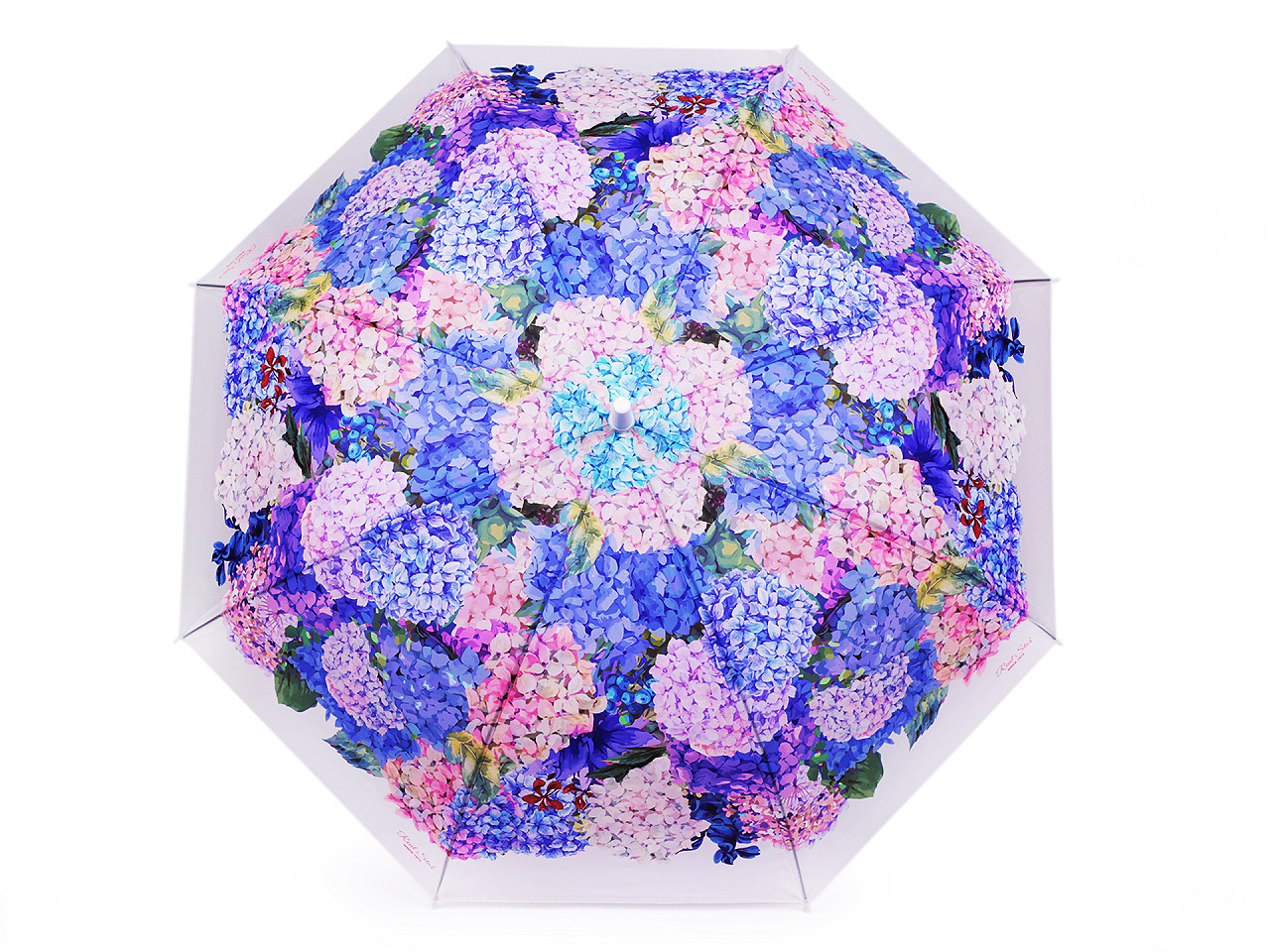 Dámský vystřelovací deštník hortenzie, barva 1 bílá