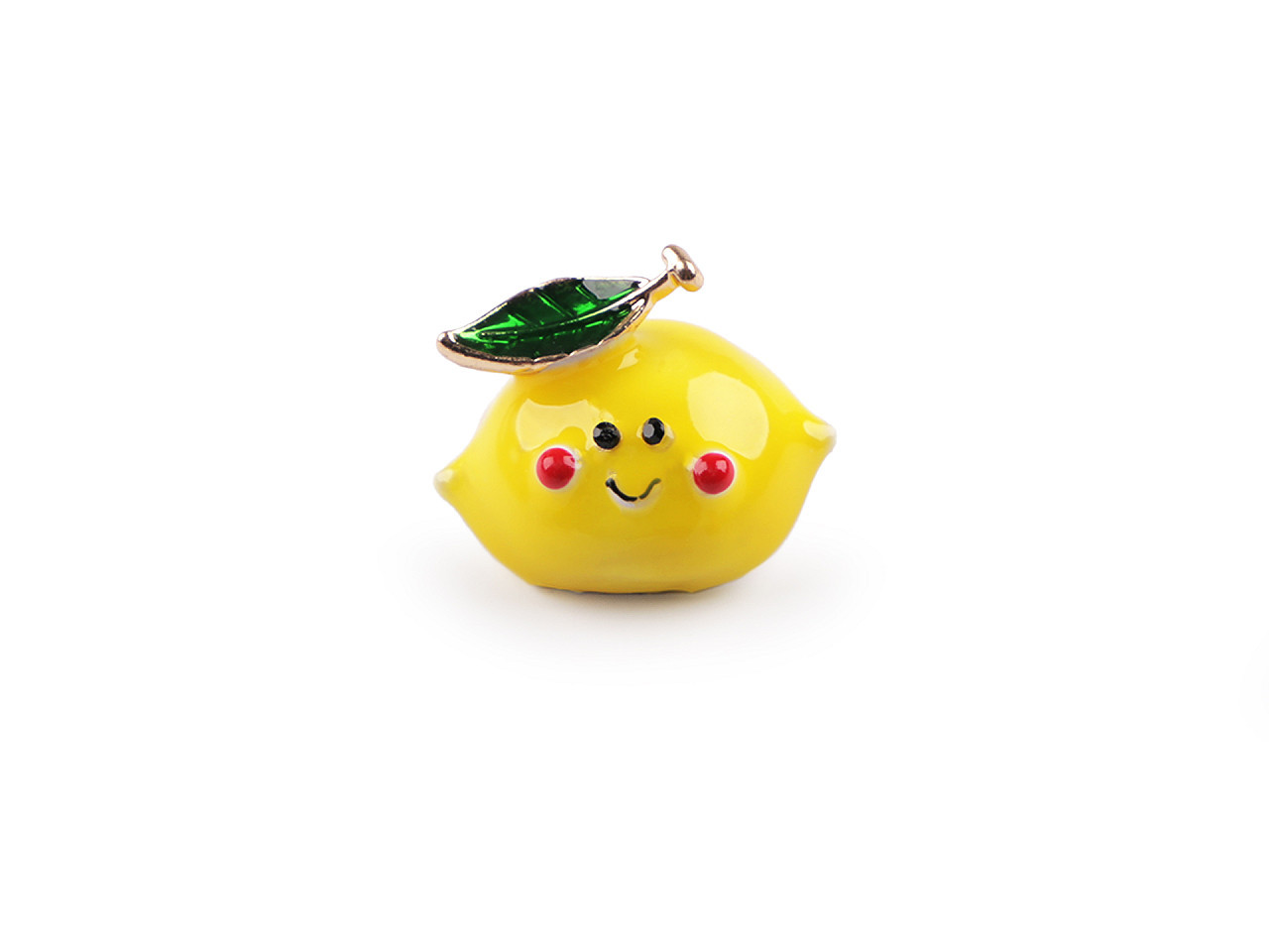 Brož / odznak mini, barva 2 žlutá kukuřice citron