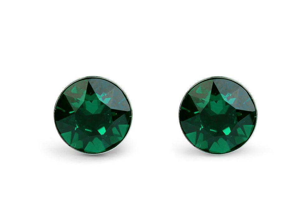Náušnice se Swarovski Elements, barva 7 (205) emerald