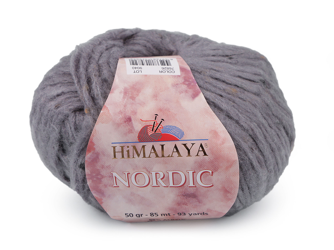 Pletací příze Himalaya Nordic 50 g, barva 10 (76826) šedá