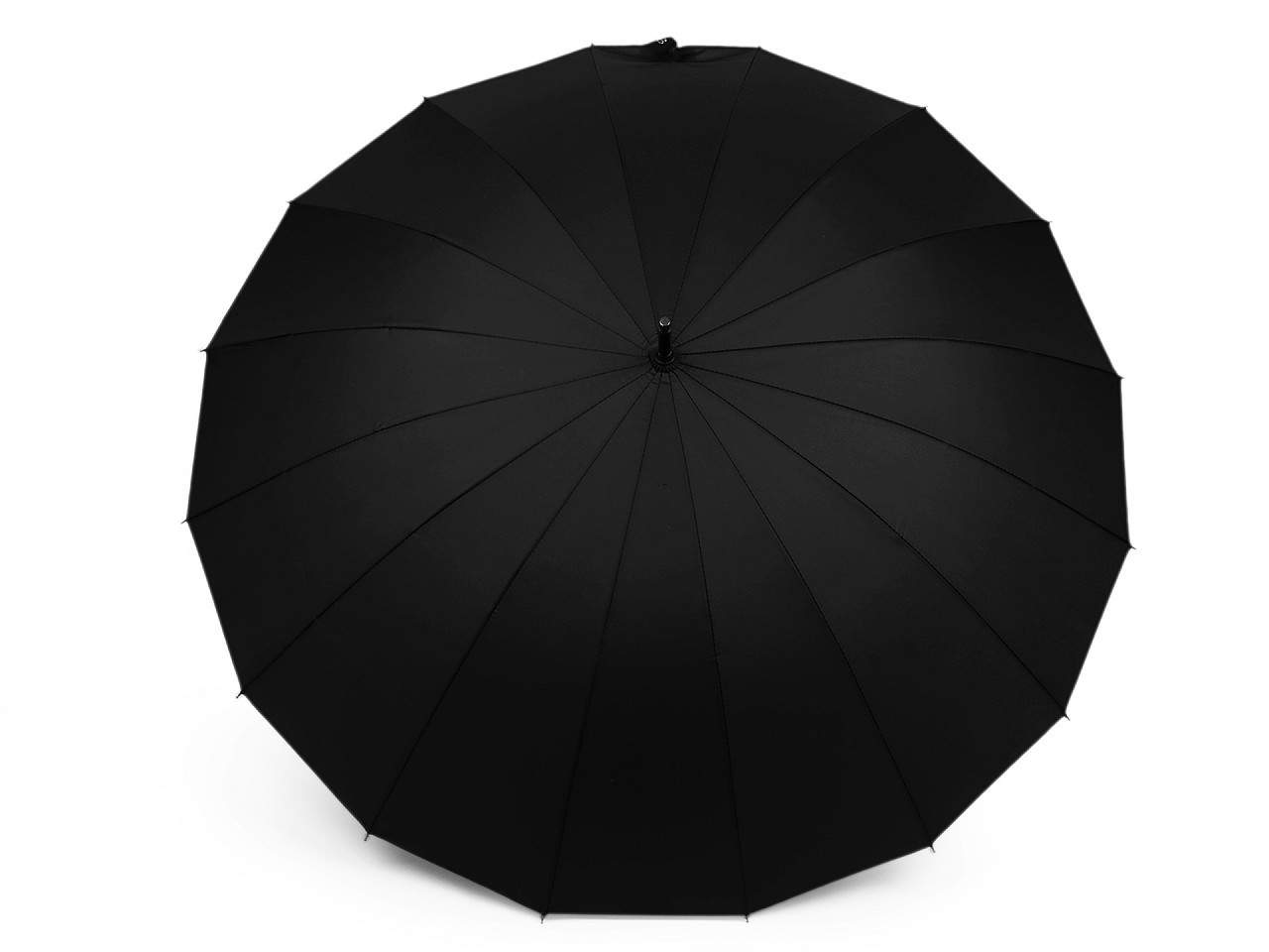 Velký rodinný deštník s dřevěnou rukojetí, barva 6 černá