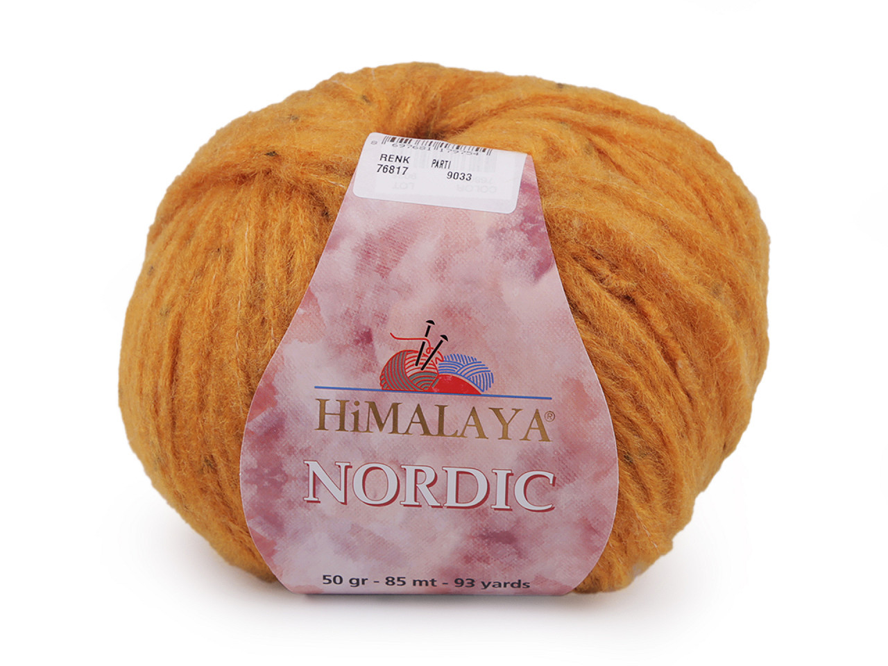 Pletací příze Himalaya Nordic 50 g, barva 4 (76817) hořčicová