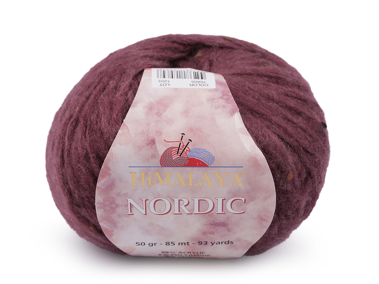 Pletací příze Himalaya Nordic 50 g, barva 5 (76805) amarant