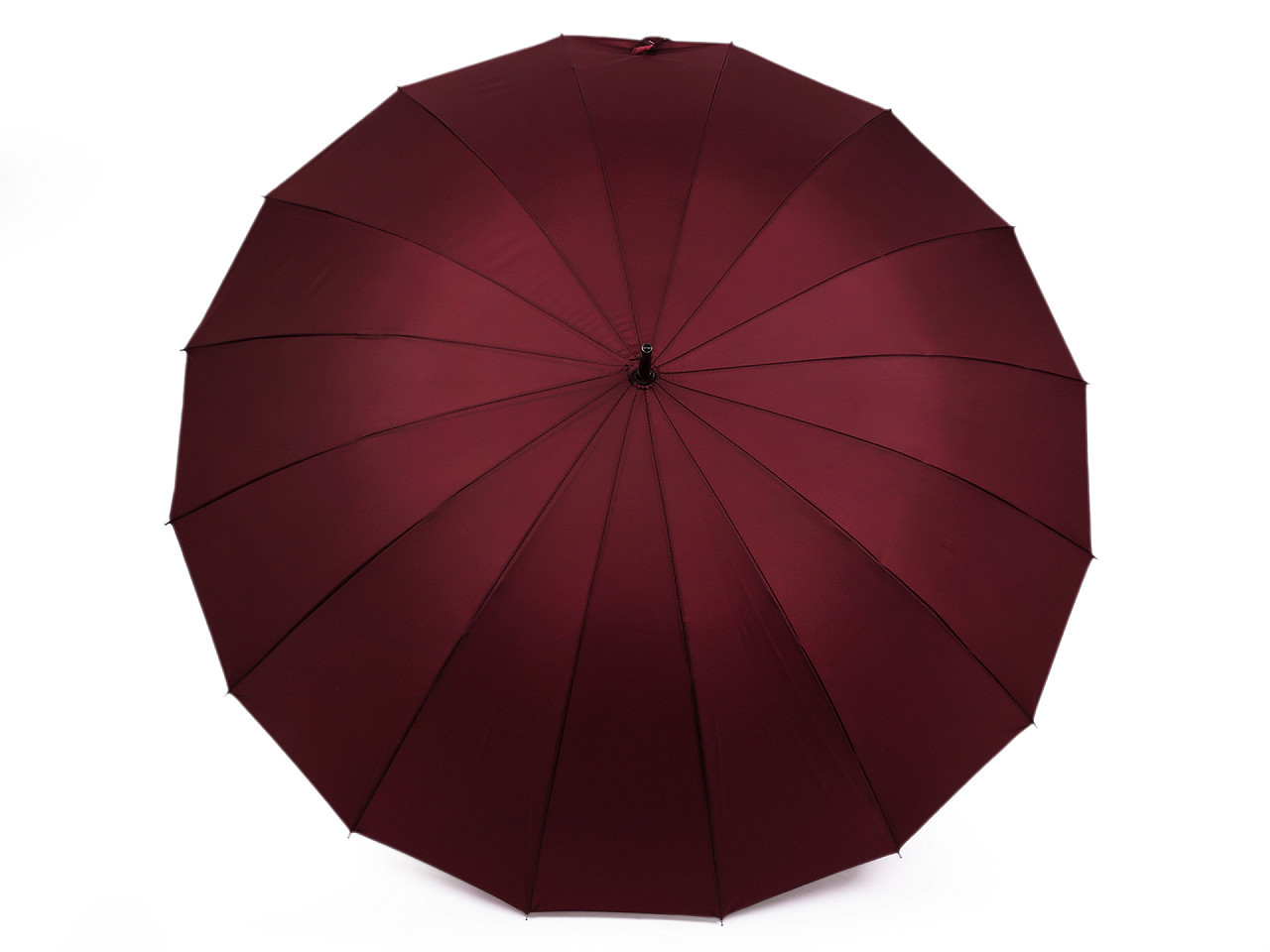 Velký rodinný deštník s dřevěnou rukojetí, barva 1 vínová