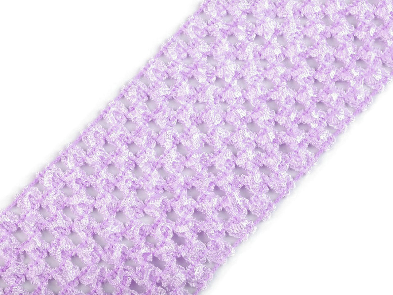 Síťovaná pruženka šíře 70 mm pro výrobu tutu sukýnek, barva 12 fialová lila