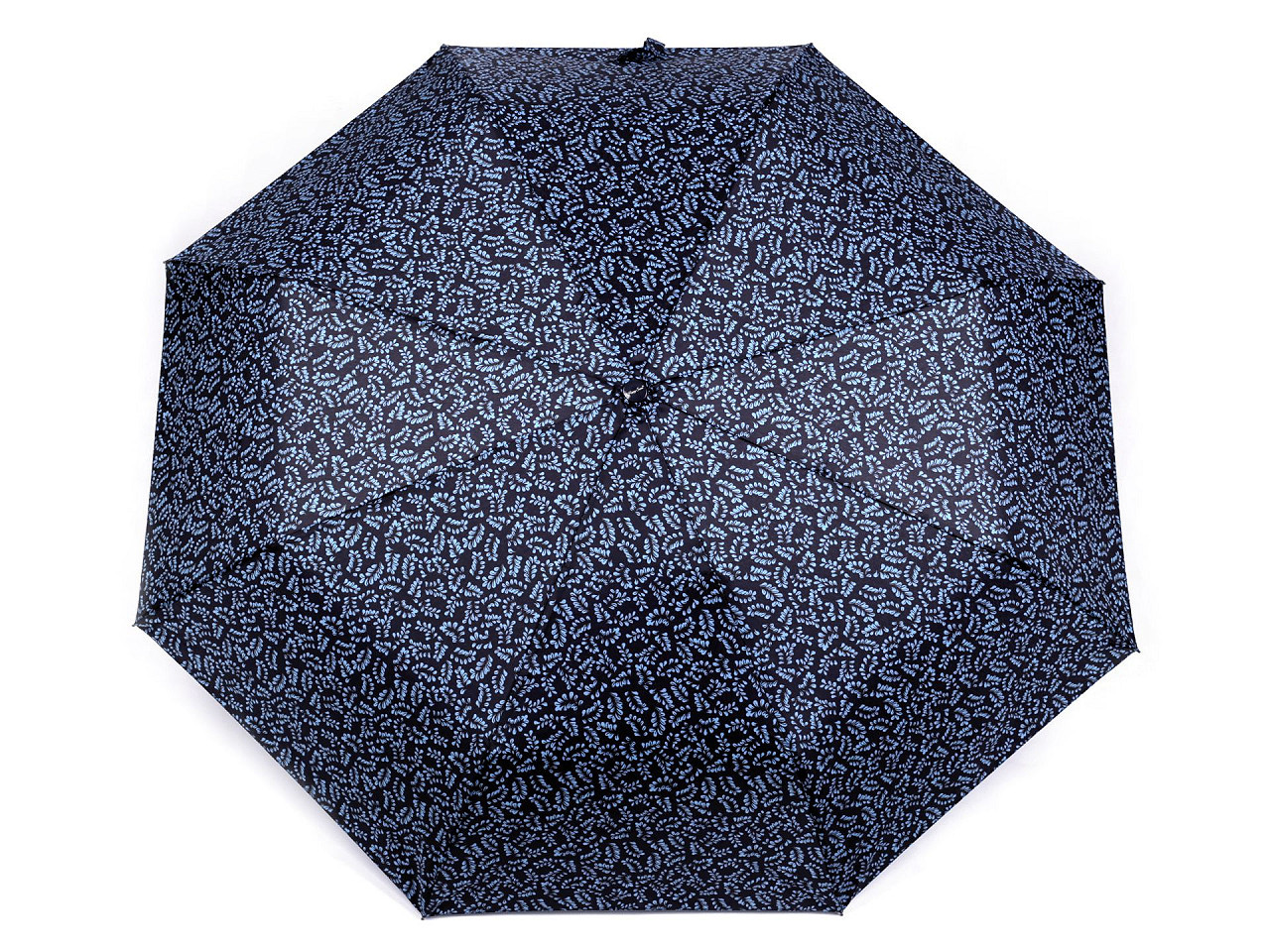 Dámský skládací vystřelovací deštník, barva 4 modrá tmavá