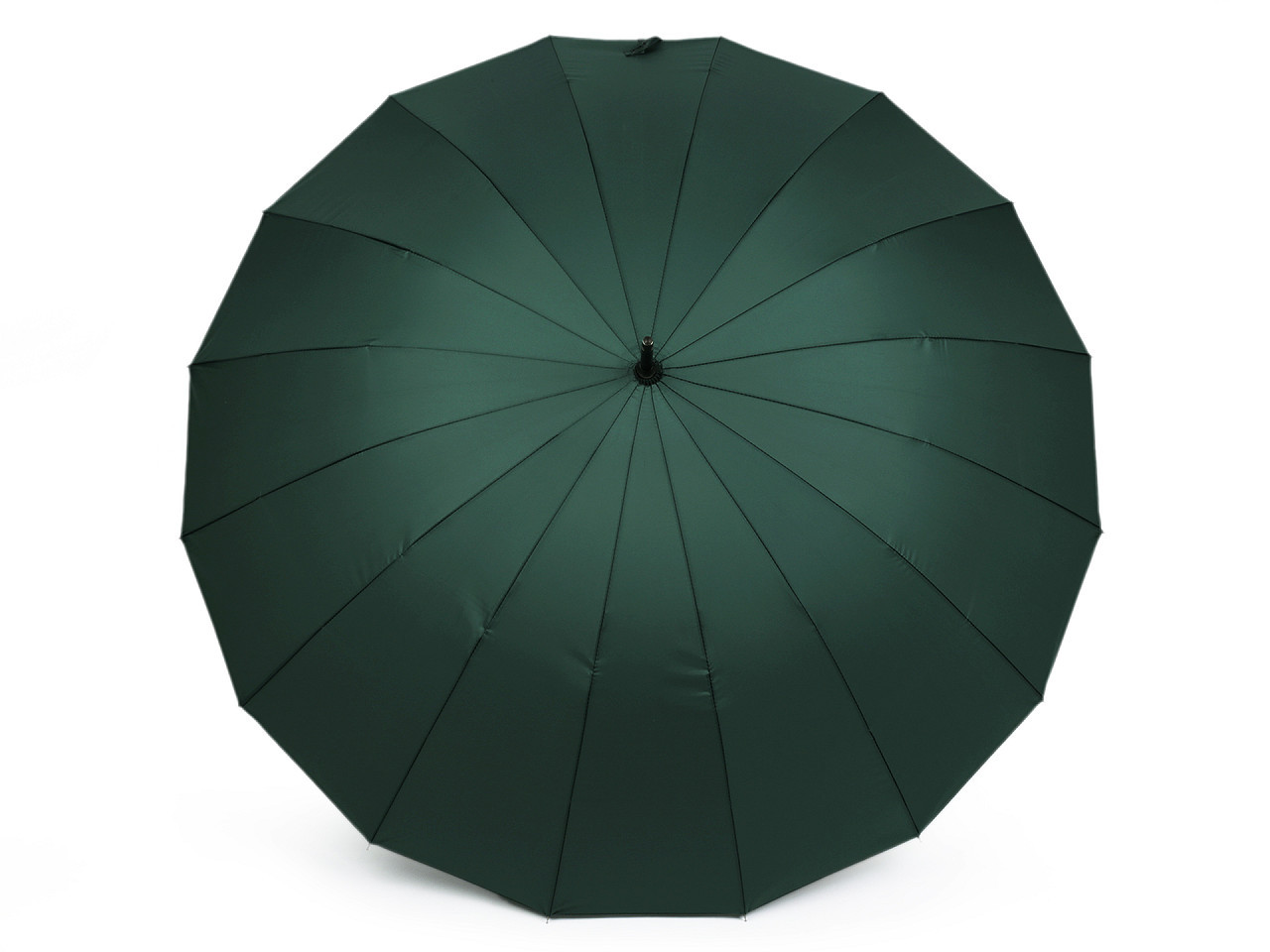 Velký rodinný deštník s dřevěnou rukojetí, barva 4 zelená tmavá