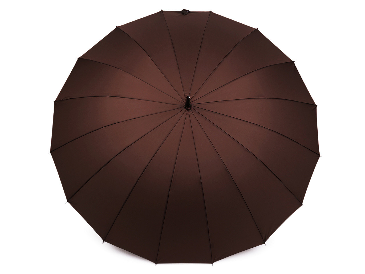 Velký rodinný deštník s dřevěnou rukojetí, barva 3 hnědá