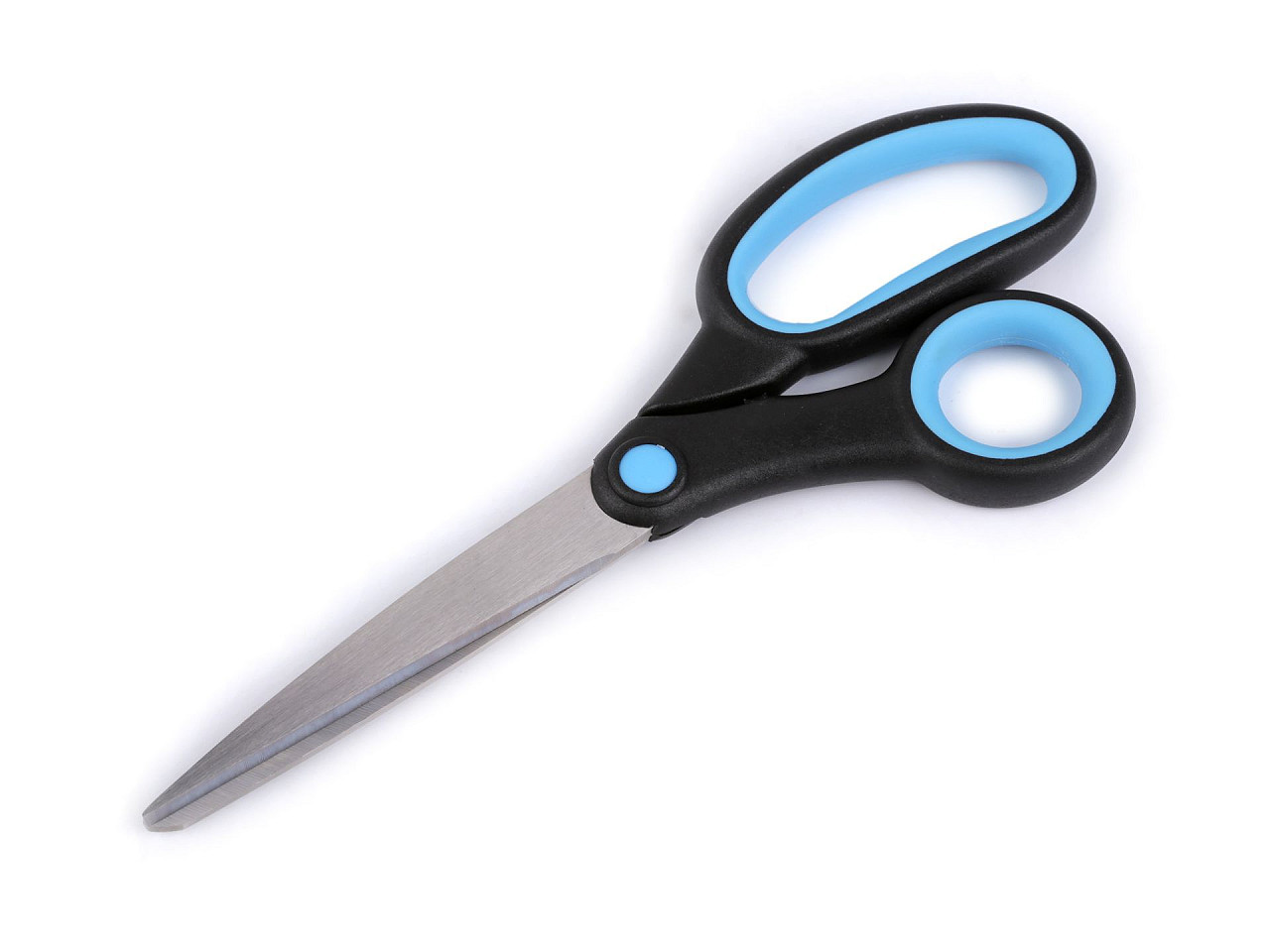 Nůžky pro leváky délka 21 cm, barva 2 modrá