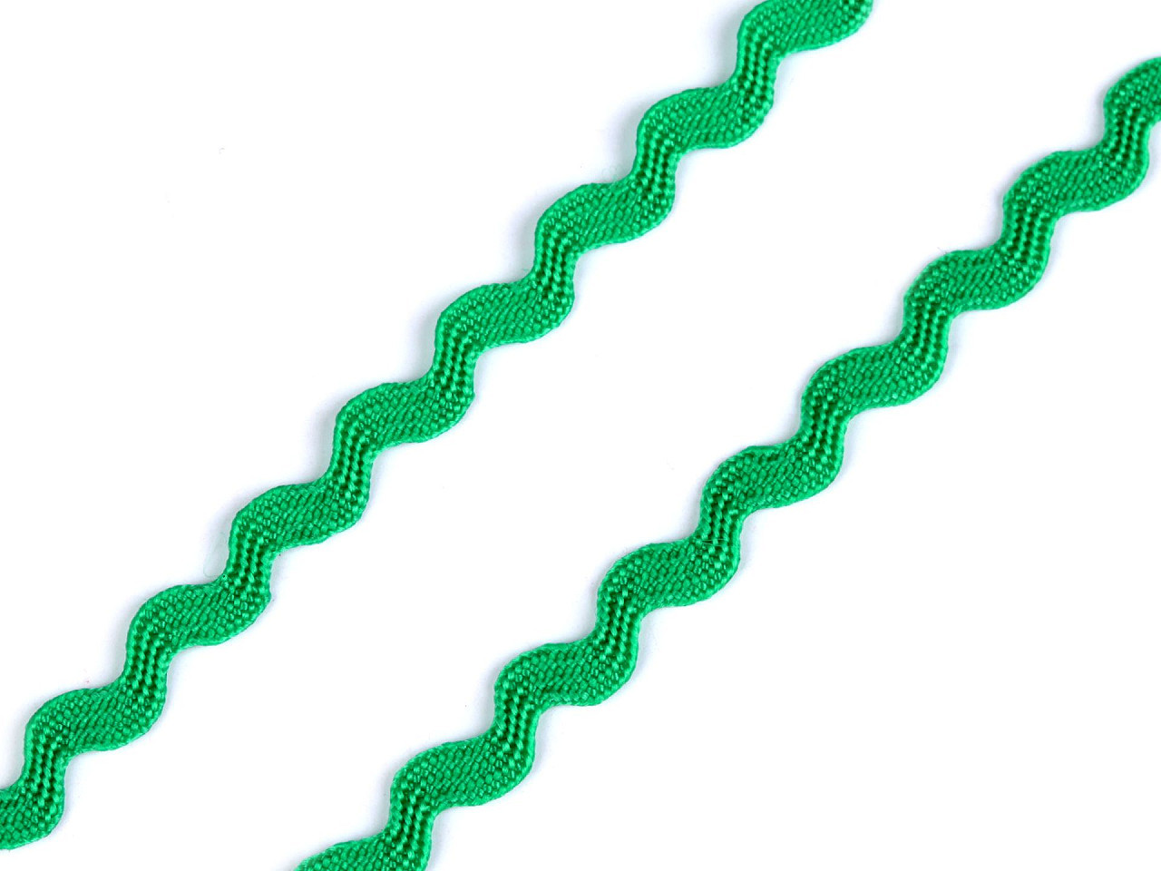 Hadovka - vlnovka šíře 3,5 mm, barva 4 zelená irská