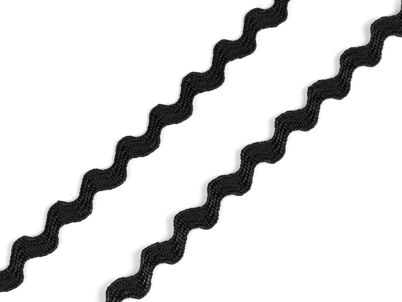Hadovka - vlnovka šíře 3,5 mm, barva 5 černá