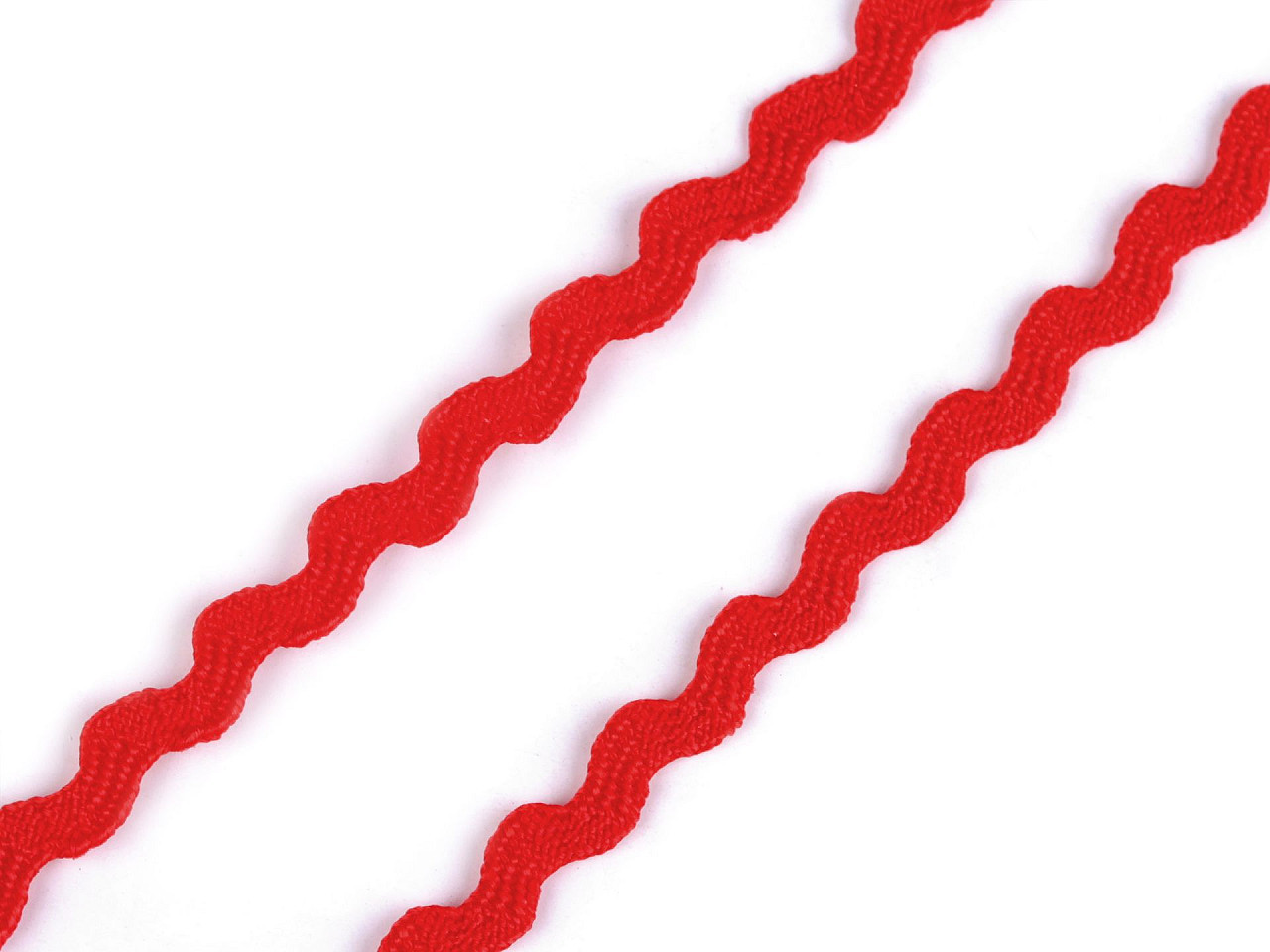 Hadovka - vlnovka šíře 3,5 mm, barva 3 červená