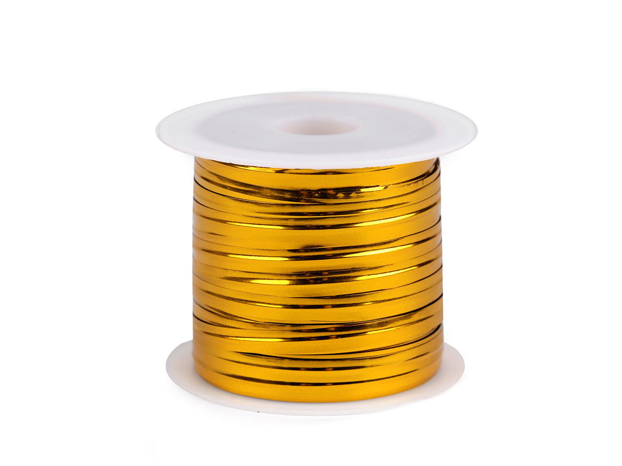 Dekorační vázací / klipovací drát šíře 4 mm, barva 2 zlatá