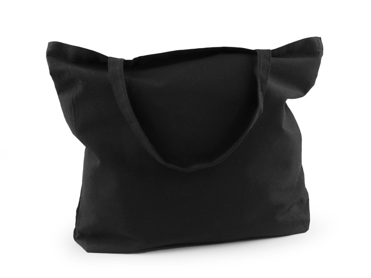 Textilní taška bavlněná k domalování / dozdobení 49x40 cm, barva 3 černá