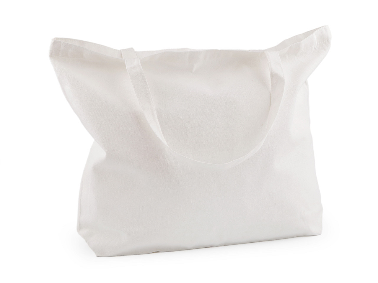Textilní taška bavlněná k domalování / dozdobení 49x40 cm, barva 1 bílá přírodní