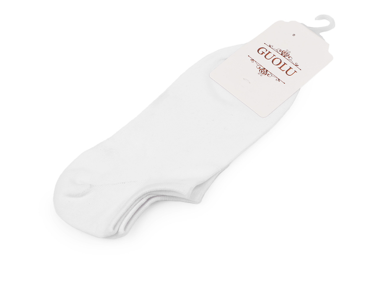 Bavlněné ponožky do tenisek unisex, barva 1 bílá