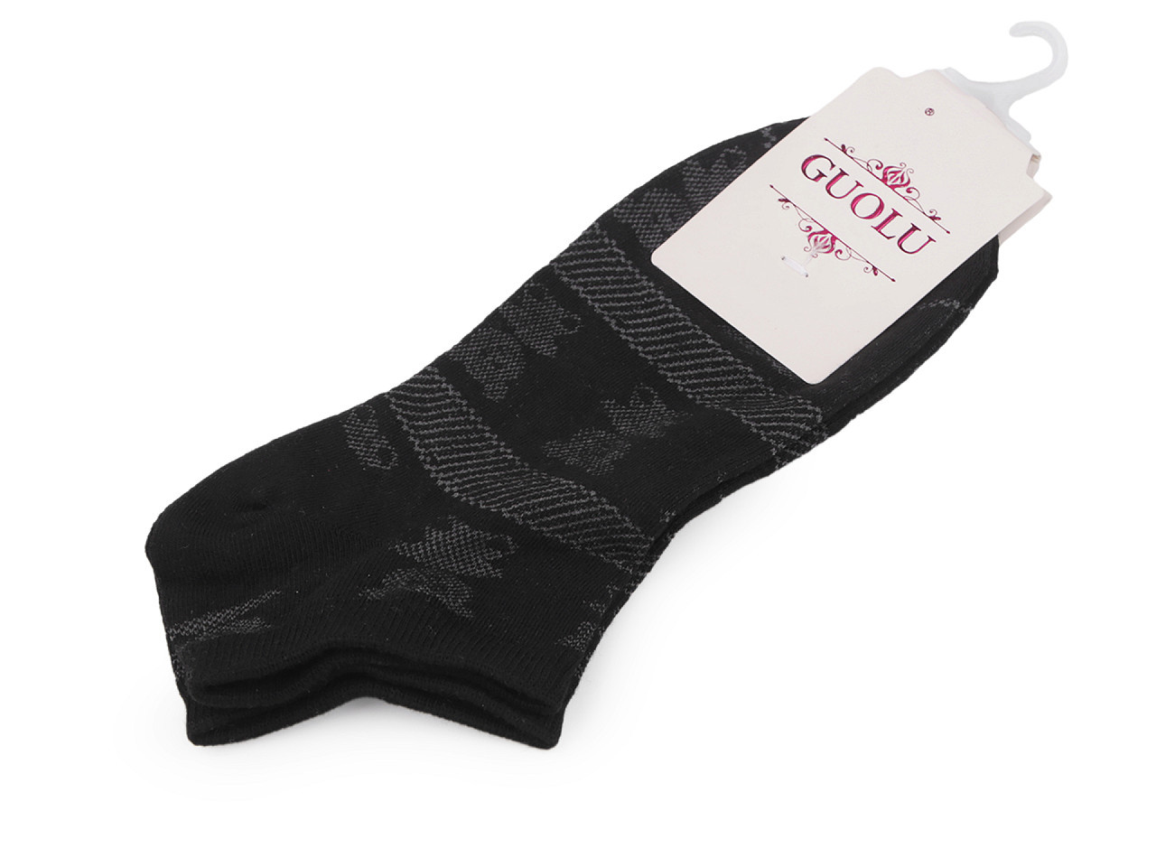 Dámské / dívčí bavlněné ponožky do tenisek, barva 10 černá