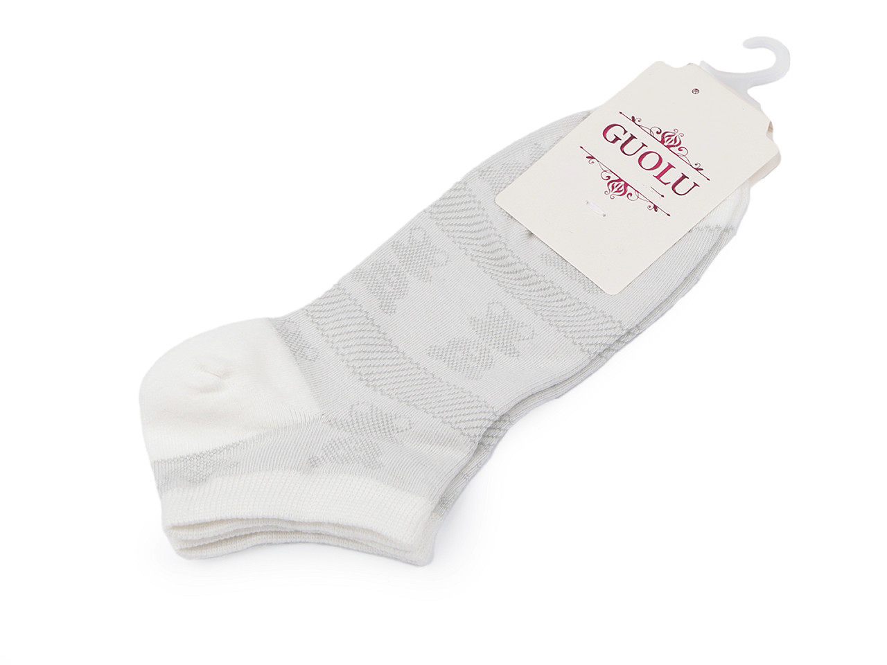 Dámské / dívčí bavlněné ponožky do tenisek, barva 6 šedá nejsvětlější medvěd