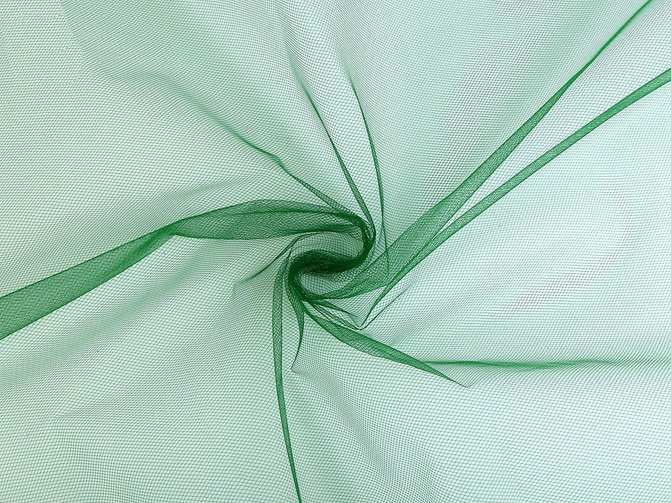 Tyl oděvní PAD jemný na závoje, barva 10 zelená