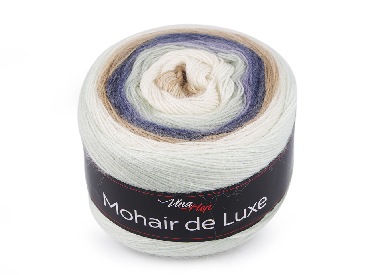 Pletací příze Mohair de Luxe 150 g, barva 3 (7403) mentolová