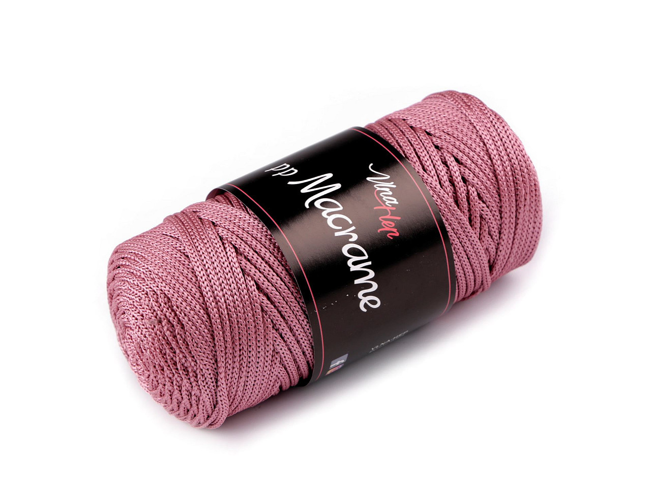 Pletací příze Macrame 100 g, barva 3 (90-1) starorůžová