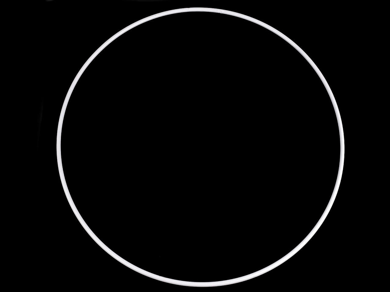 Kovový kruh na lapač snů / k dekorování Ø36 cm, barva 1 bílá