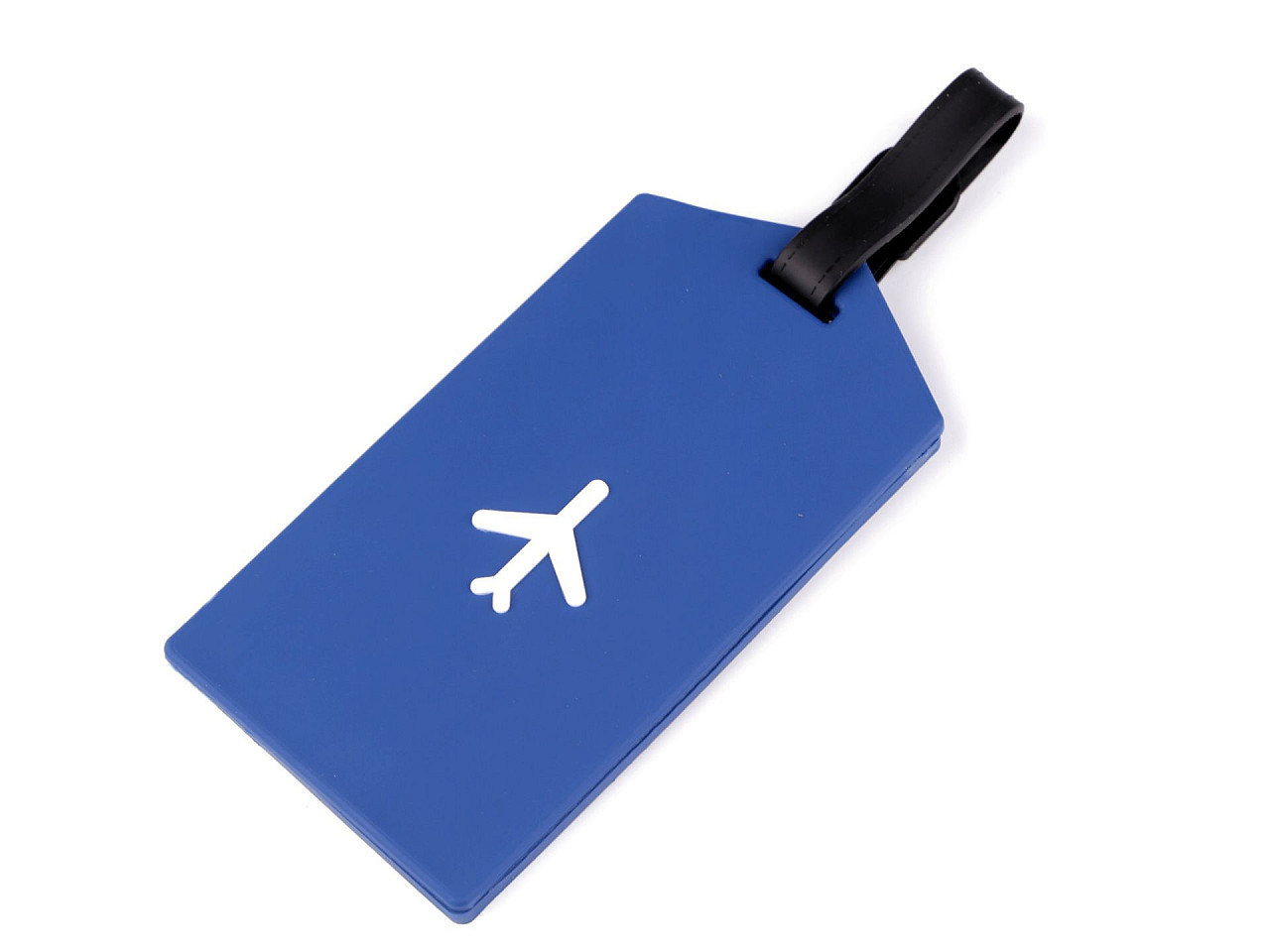 Jmenovka / visačka na kufr letadlo, barva 4 modrá
