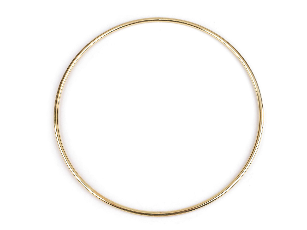 Kovový kruh na lapač snů / k dekorování Ø21 cm, barva 3 zlatá světlá