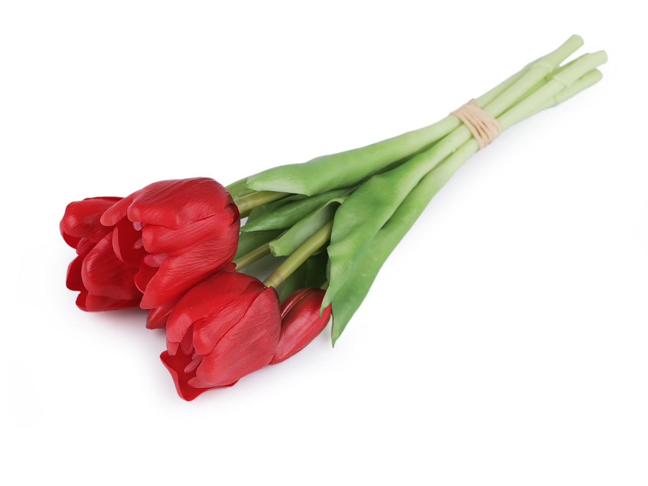 Umělá kytice tulipán, barva 4 červená