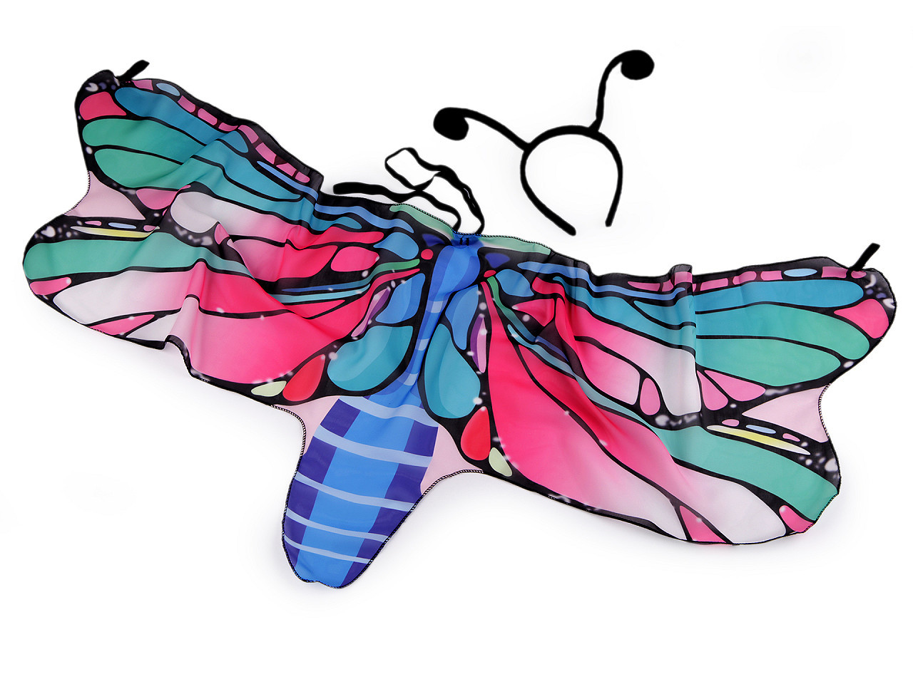 Karnevalový kostým - motýl, barva pink