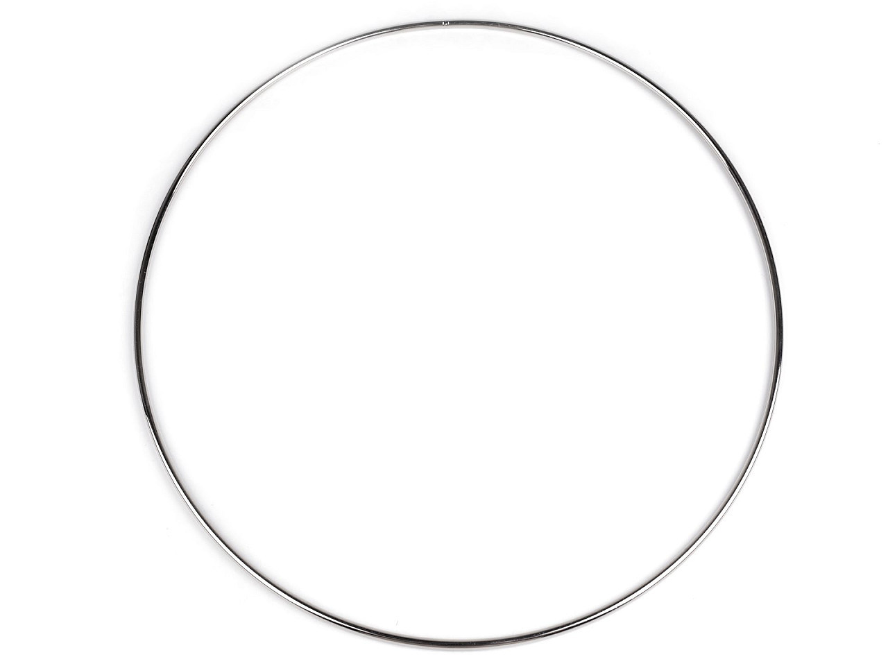 Kovový kruh na lapač snů / k dekorování Ø36 cm, barva 2 nikl