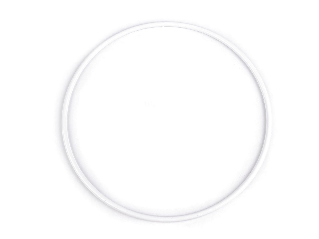 Kovový kruh na lapač snů / k dekorování Ø21 cm, barva 1 bílá