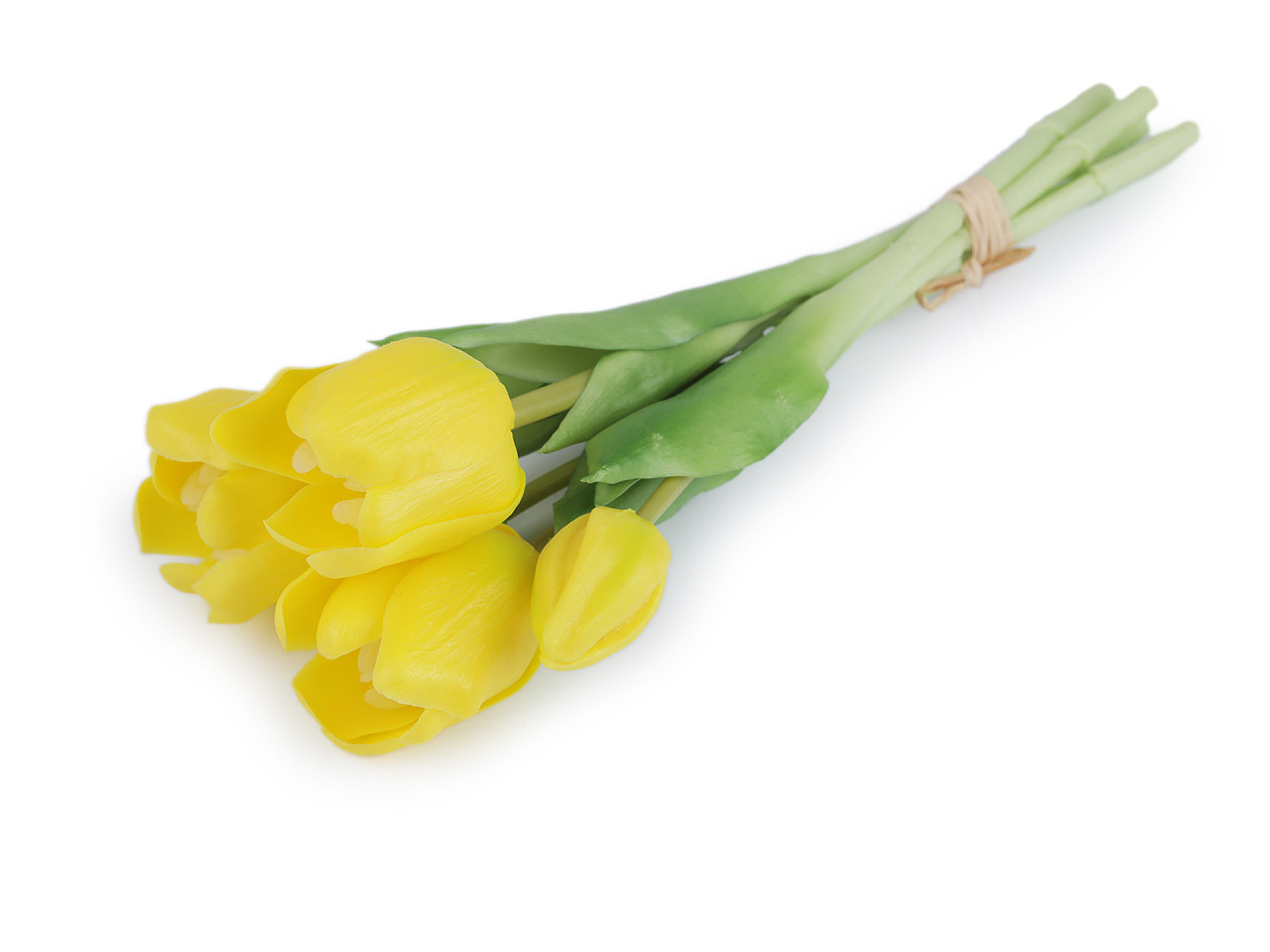 Umělá kytice tulipán, barva 3 žlutá