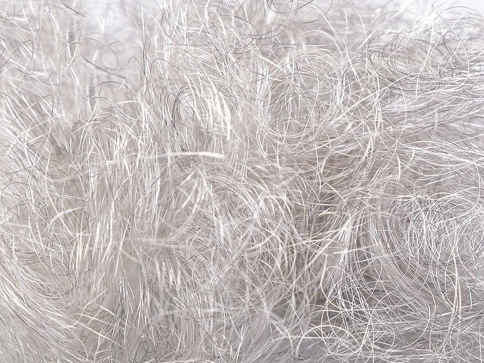 Andělské vlasy k výrobě andílků jemné 25 g, barva 1 stříbrná
