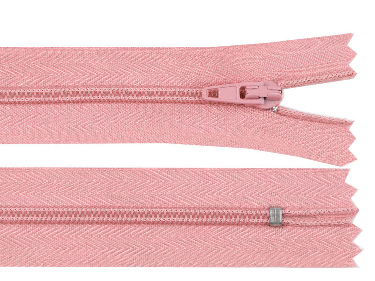 Spirálový zip šíře 3 mm délka 16 cm autolock, barva 151 růžová prášková