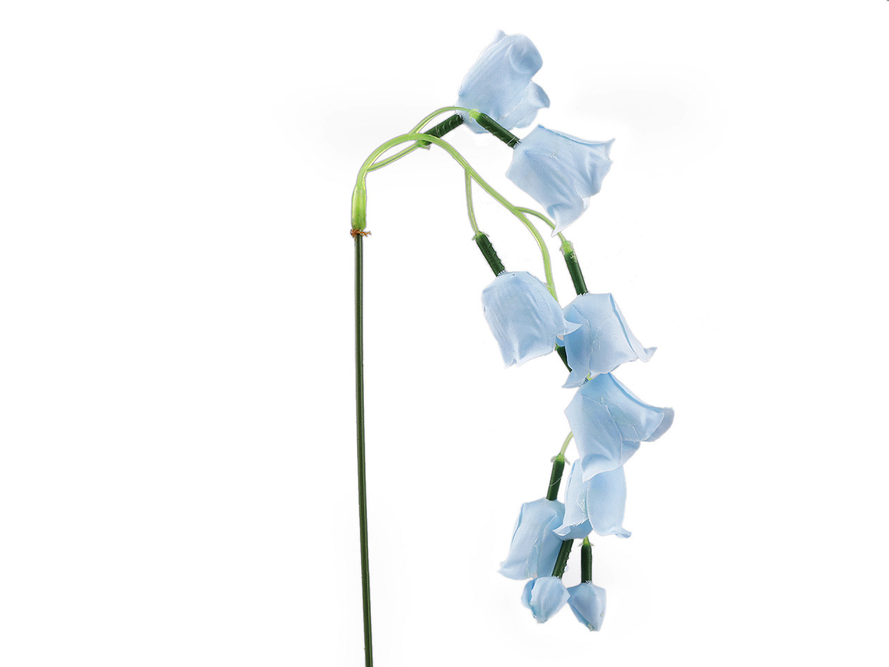 Umělá rostlina zvonek převislý, barva 3 modrá světlá
