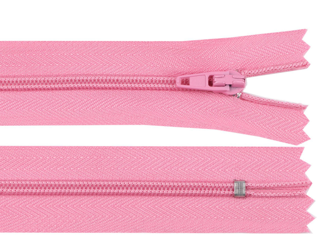 Spirálový zip šíře 3 mm délka 16 cm autolock, barva 141 růžová dětská tmavá