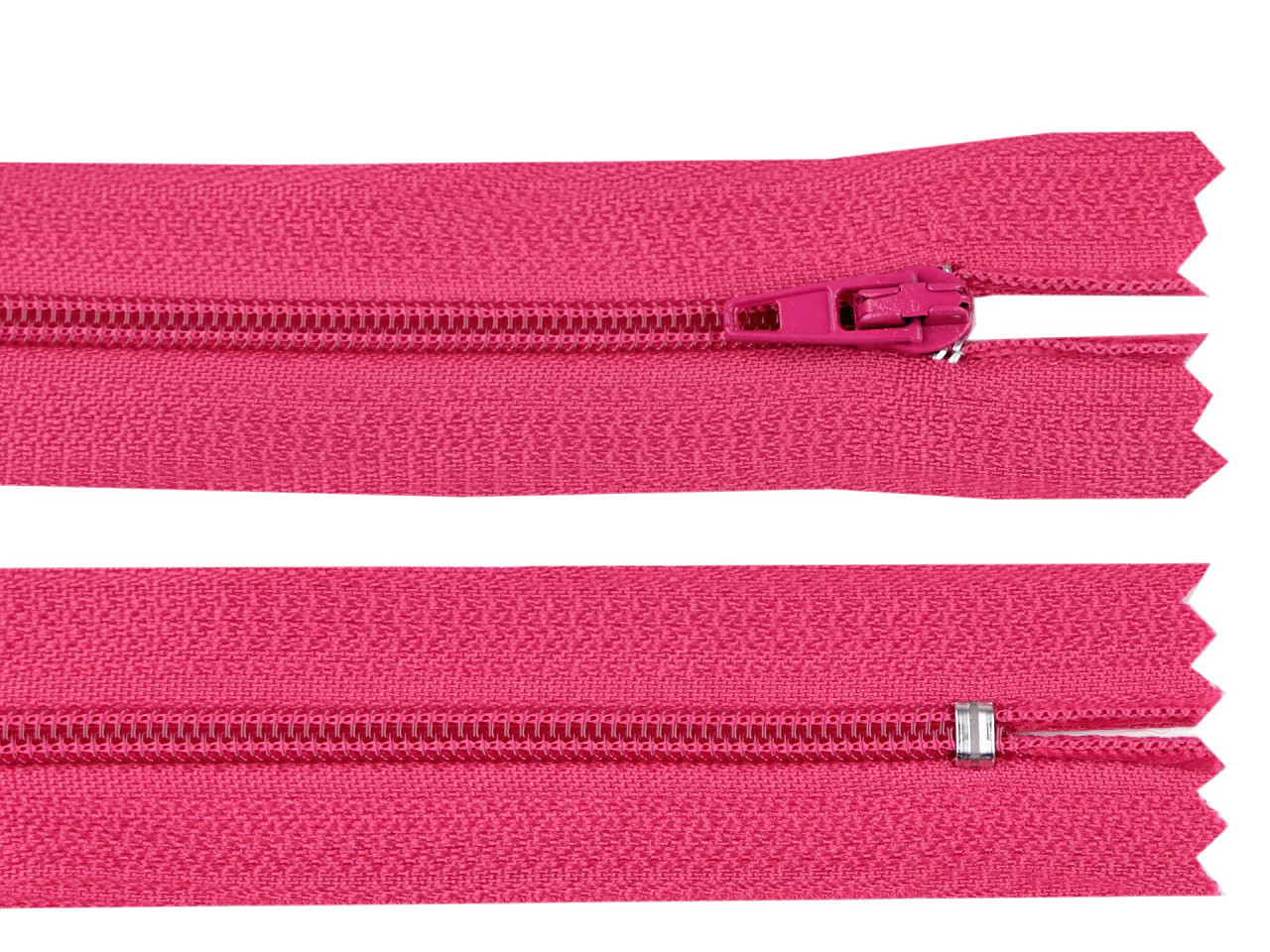 Spirálový zip šíře 3 mm délka 12 cm autolock, barva 146 růžová tmavá