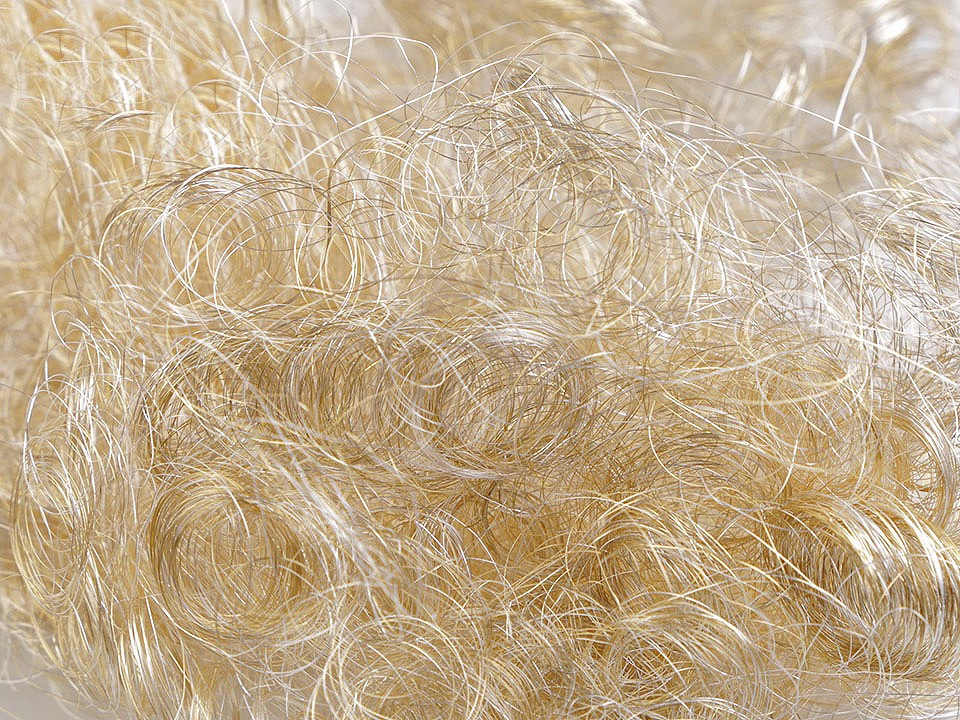 Fotografie Andělské vlasy k výrobě andílků jemné 25 g, barva 3 zlatá sv.