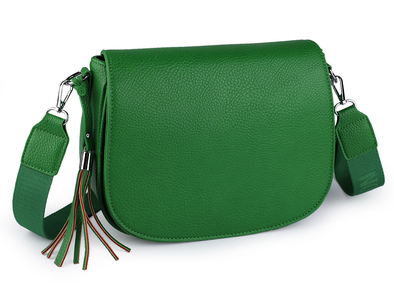 Dámská kabelka crossbody s popruhem 26x21 cm, barva 12 zelená