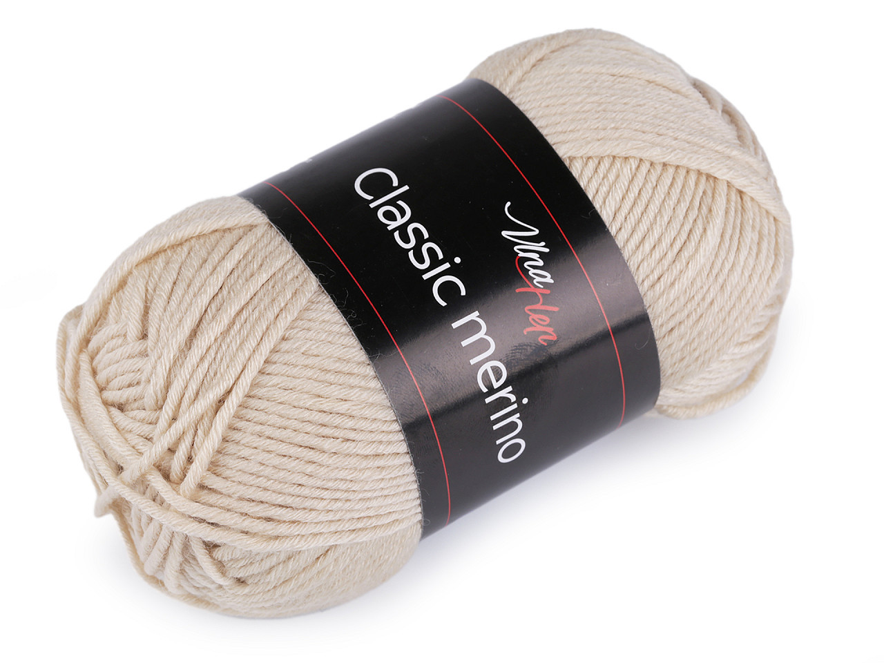 Pletací příze Classic Merino 50 g, barva 11 (61007) režná