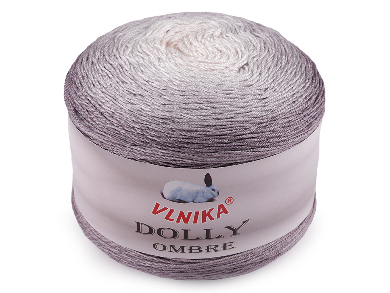 Pletací příze Dolly Ombre 250 g, barva 4 (313) šedá