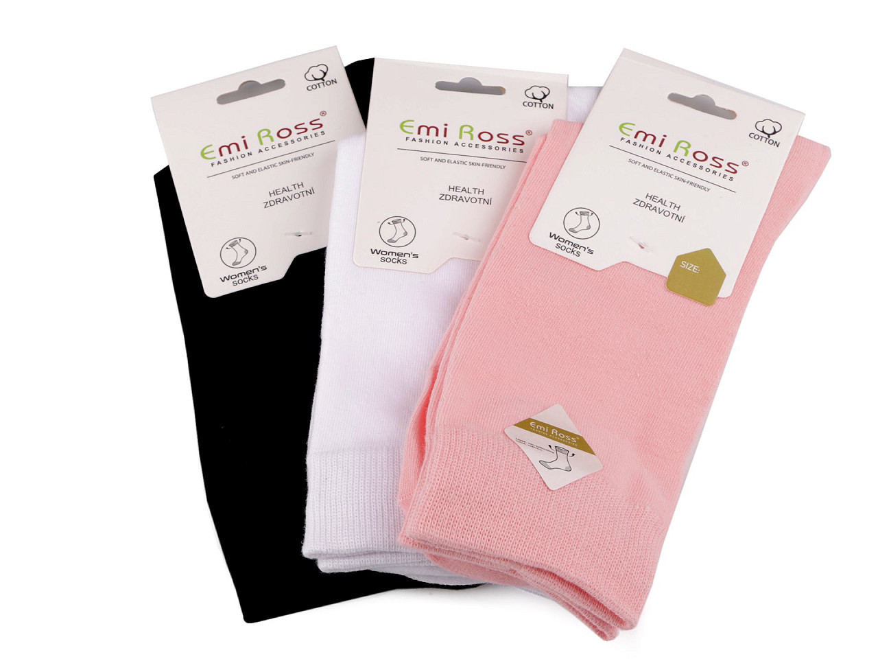Dámské bavlněné ponožky Emi Ross, barva 25 (vel. 39-42) mix