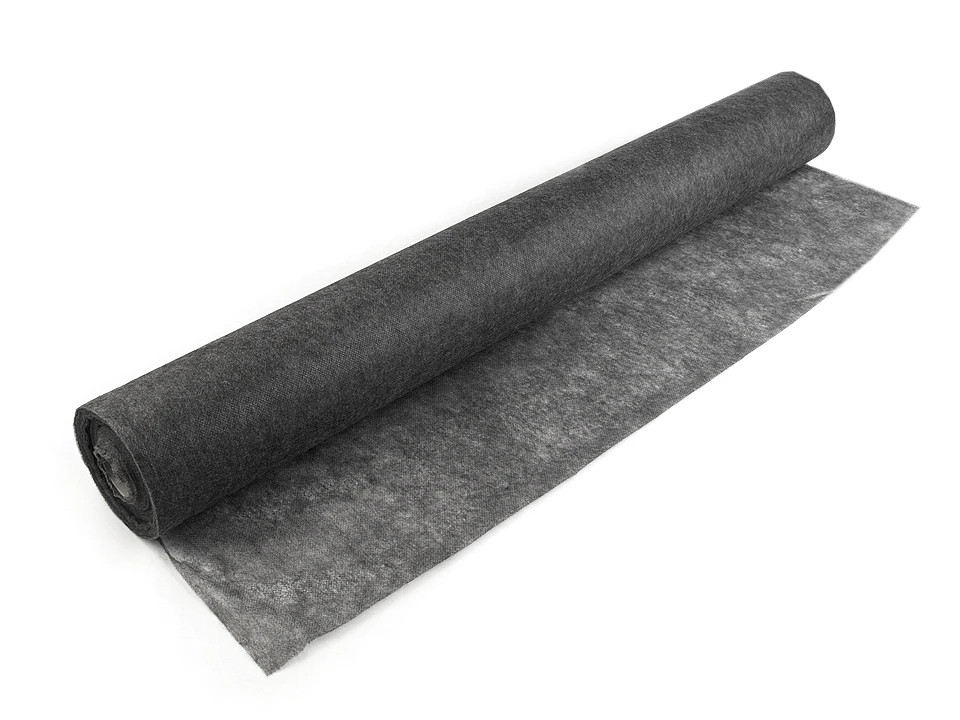 Netkaná textilie Fidex na střihy 45 g/m² šíře 95 cm šedá, barva Šedá tm