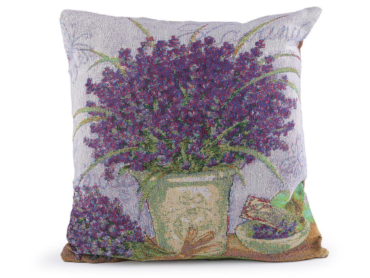 Gobelínový povlak na polštář levandule, květy 45x45 cm, barva 1 fialová levandule