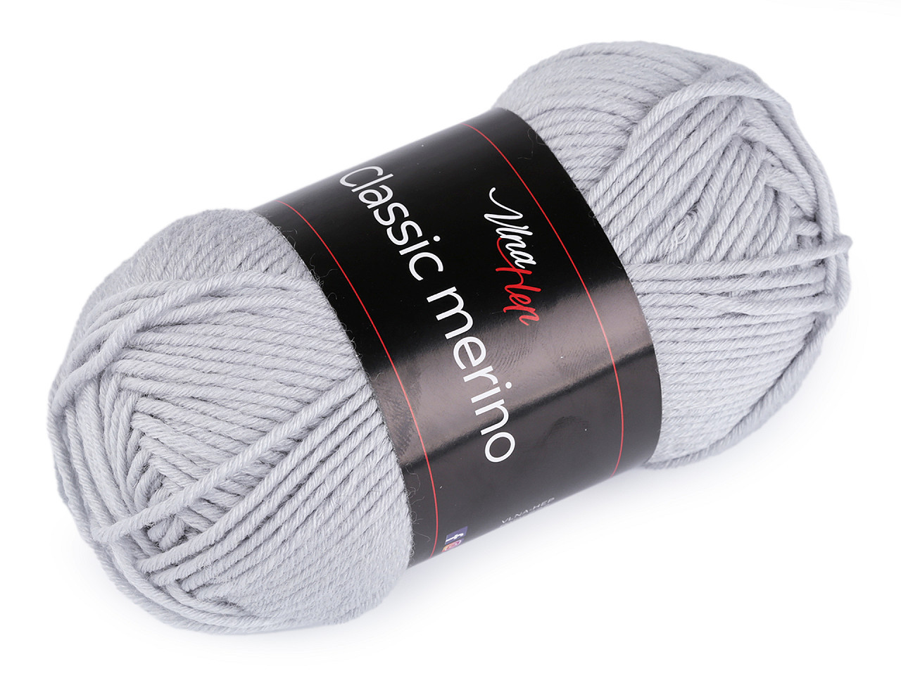 Pletací příze Classic Merino 50 g, barva 8 (61026) šedá světlá