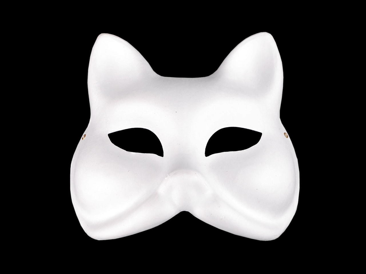 Karnevalová maska - škraboška k domalování zvířátka, barva 2 bílá liška